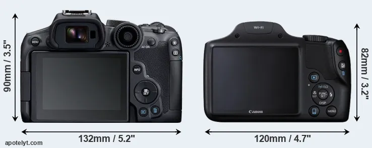 Comparison R7 or SX530 rear