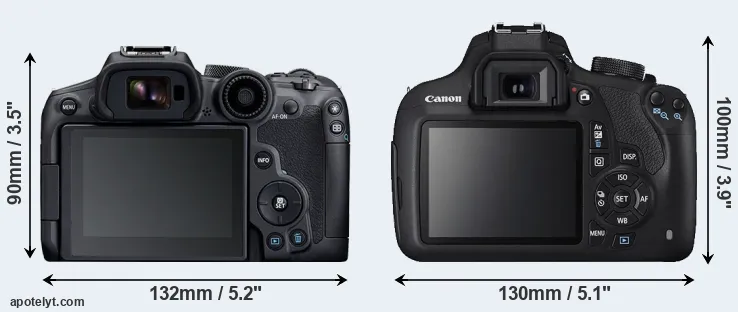 Comparison R7 or T5 rear