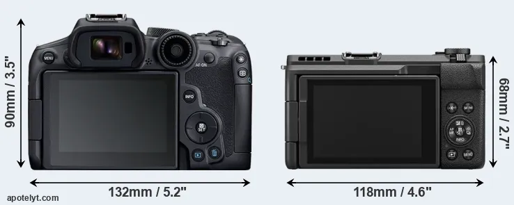 Comparison R7 or V1 rear