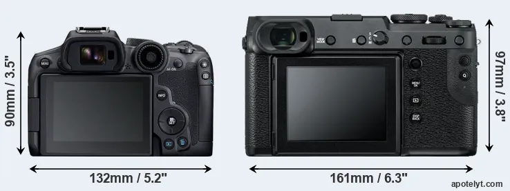 Comparison R7 or GFX 50R rear