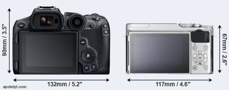 Comparison R7 or X-A10 rear
