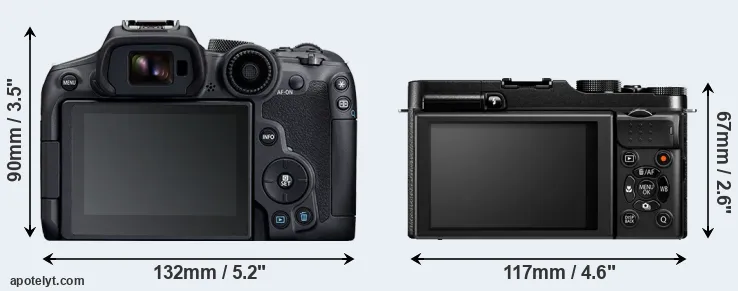 Comparison R7 or X-M1 rear