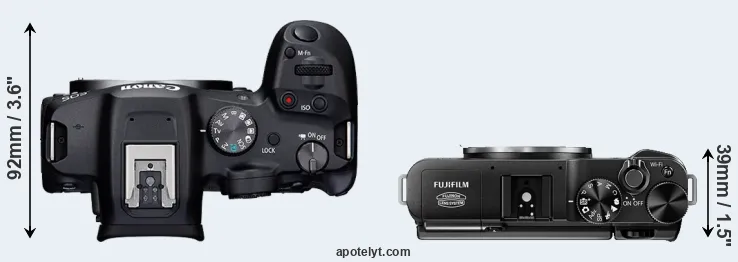 Compare R7 versus X-M1 top