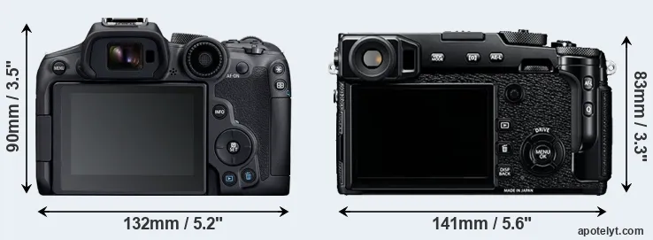 Comparison R7 or X-Pro2 rear