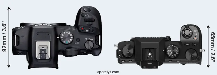 Compare R7 versus X-S10 top
