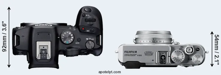Compare R7 versus X100 top