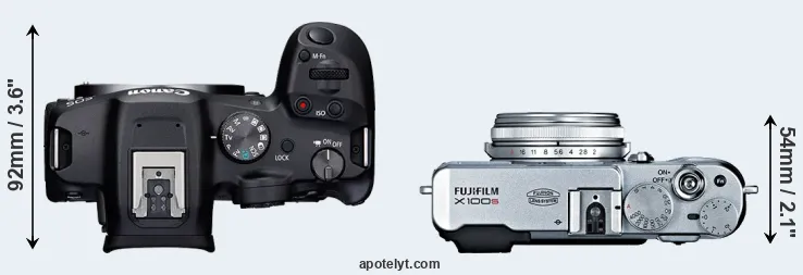 Compare R7 versus X100S top