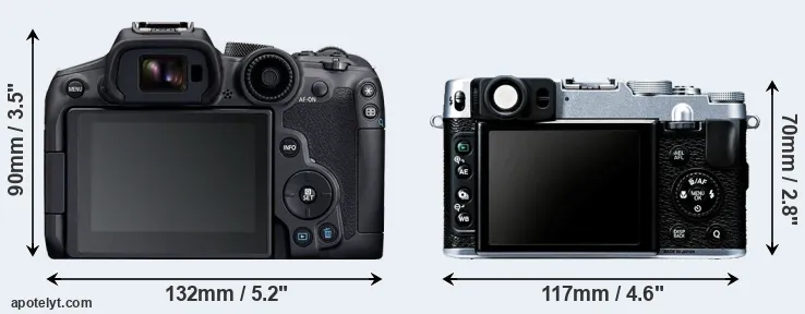 Comparison R7 or X20 rear