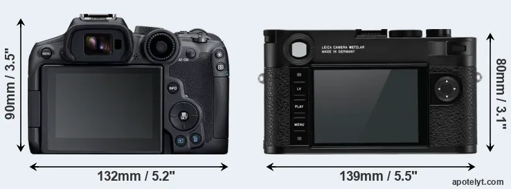 Comparison R7 or M10-R rear