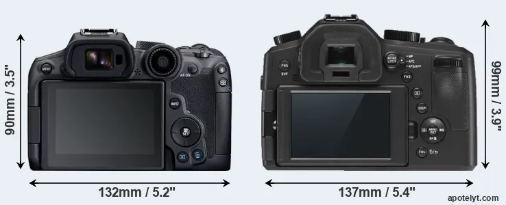 Comparison R7 or V-LUX Typ 114 rear