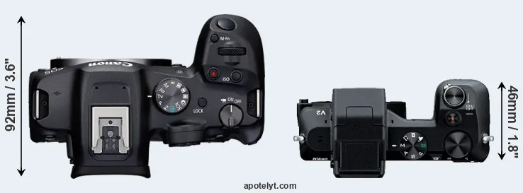 Compare R7 versus V2 top