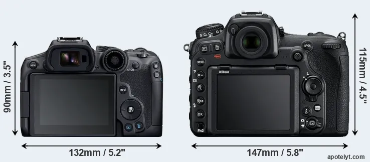 Comparison R7 or D500 rear