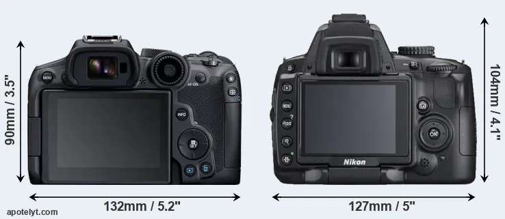 Comparison R7 or D5000 rear