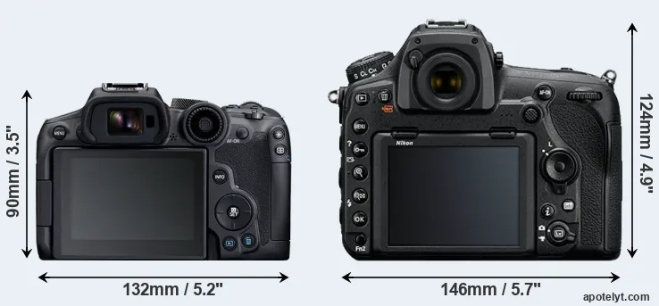 Comparison R7 or D850 rear