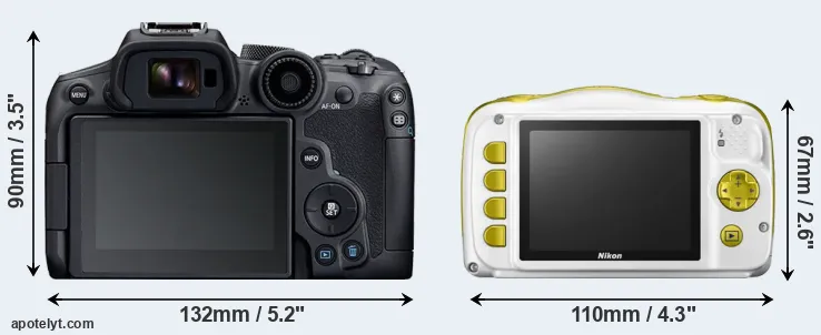 Comparison R7 or W150 rear