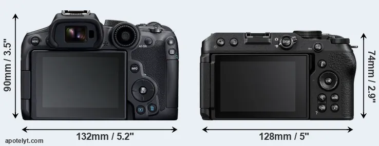 Comparison R7 or Z30 rear