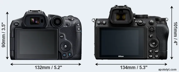 Comparison R7 or Z5 rear
