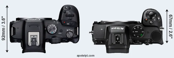 Compare R7 versus Z5 top