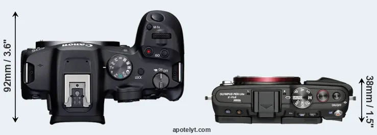 Compare R7 versus E-PL6 top