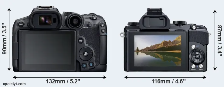 Comparison R7 or Stylus 1 rear
