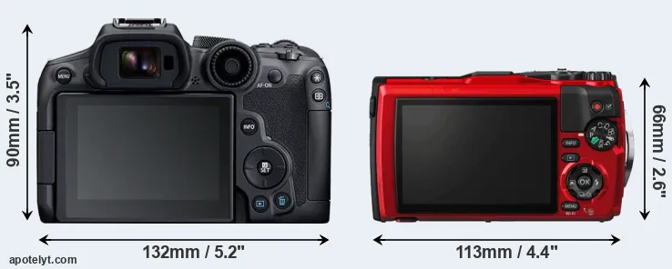 Comparison R7 or TG-5 rear