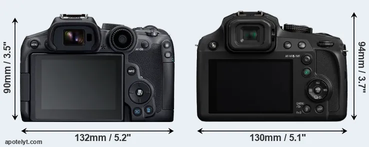 Comparison R7 or FZ82 rear