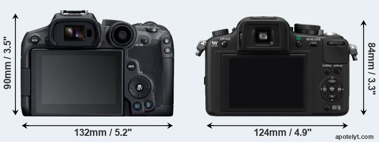 Comparison R7 or G10 rear