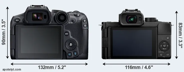 Comparison R7 or G100 rear
