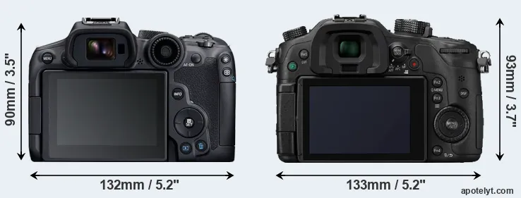 Comparison R7 or GH4 rear