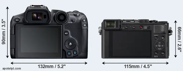 Comparison R7 or LX100 II rear