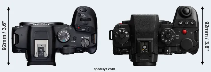 Compare R7 versus S1 II top