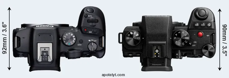 Compare R7 versus S5 II top
