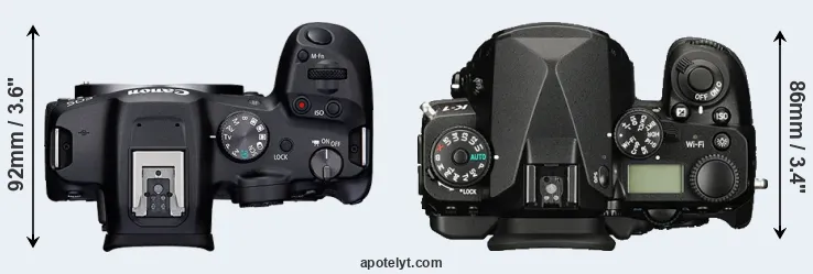 Compare R7 versus K-1 top