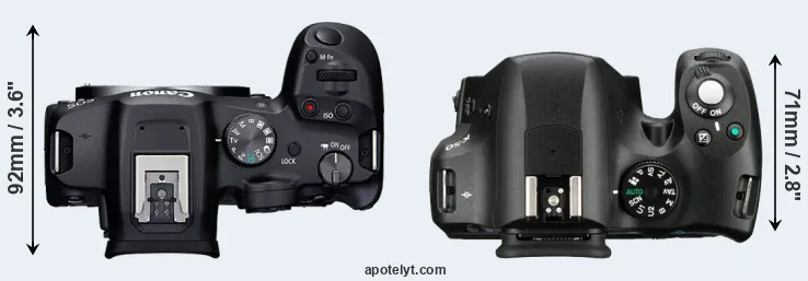 Compare R7 versus K-50 top
