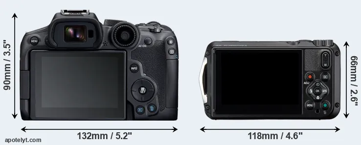 Comparison R7 or WG-8 rear