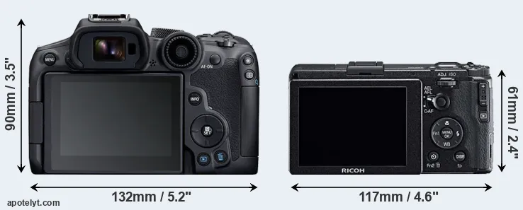 Comparison R7 or GR rear
