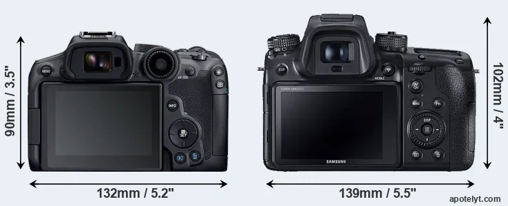 Comparison R7 or NX1 rear