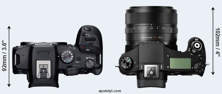 Compare R7 versus RX10 top