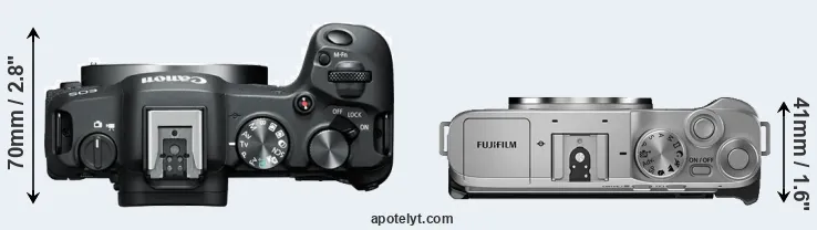 Compare R8 versus X-A7 top