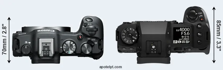 Compare R8 versus X-H2S top