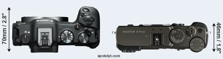 Compare R8 versus X-Pro3 top
