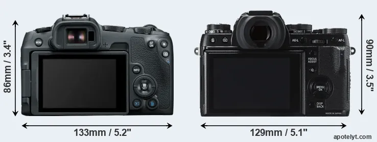 Comparison R8 or X-T1 rear