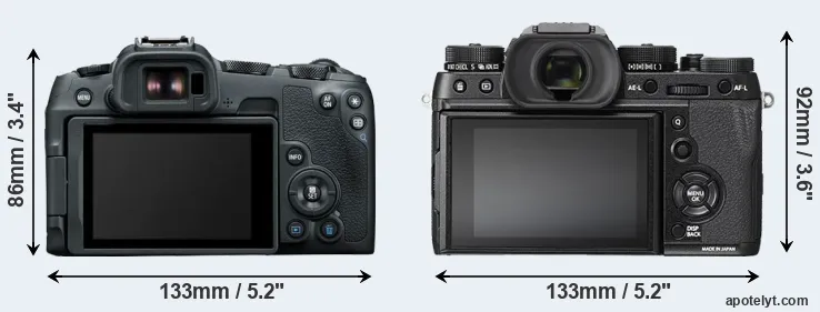 Comparison R8 or X-T2 rear