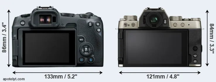 Comparison R8 or X-T200 rear