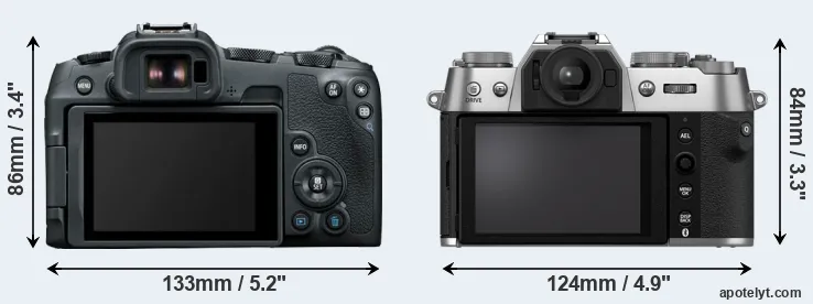 Comparison R8 or X-T50 rear