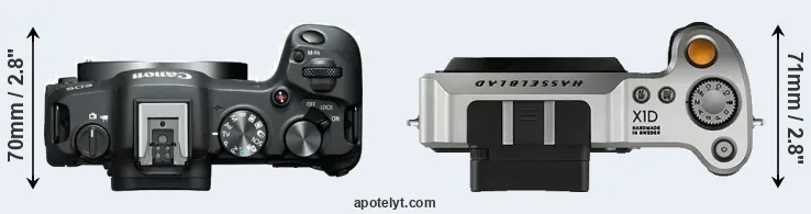 Compare R8 versus X1D top