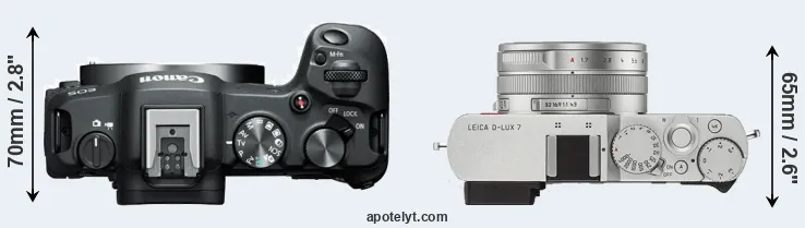 Compare R8 versus D-LUX 7 top