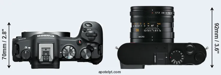 Compare R8 versus Q2 top