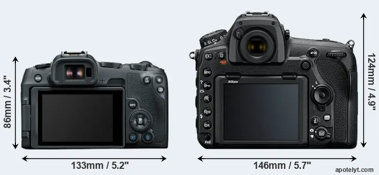 Comparison R8 or D850 rear
