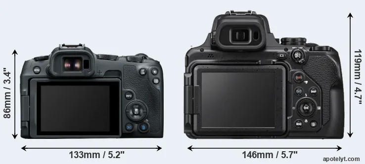 Comparison R8 or P1000 rear